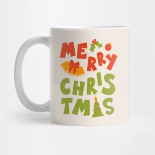 Merry Christmas Hand Lettering Mug